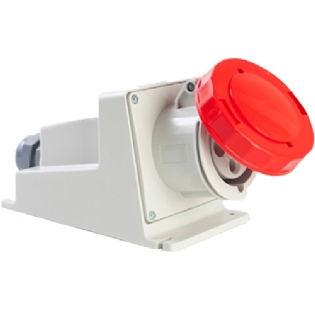 Tomada Sobrepor Steck 2P+T 16A 440V 9H Az 3009