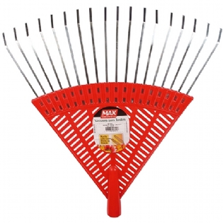 Vassoura Para Grama Aço Max Para Jardim Com Cabo 13120