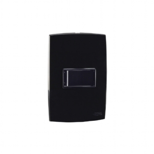 Conjunto Interruptor Pulsador Minuteria Preto Rubi - Force Line