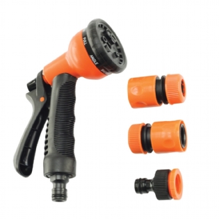 Kit Hidropistola Com 8 Funções + Acessórios  - Force Line