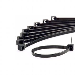 Abraçadeira De Nylon 3,6X150Mm Com 100 Un Preta  - Force Line