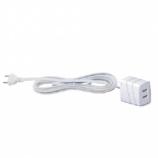 Extensão Cabo Prolongador USB Duplo A 2,4A 1,5m - Force Line