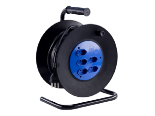 Extensão Tripolar Com Carretel 10A 20M 5 Tomadas - Force Line