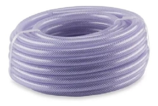 Mangueira Trançada 3/4" Transparente Rolo C/ 50M