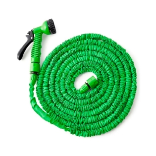 Mangueira Expansível Verde 10 Metros C/  engate e esguicho