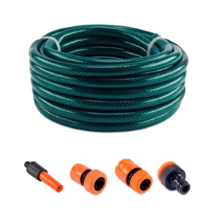 Mangueira Trançada 1/2" Verde 30M +Acess  - Force Line