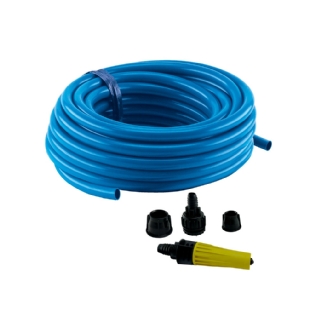 Mangueira de Jardim Azul Com Engate e Esguicho 15m Force Line