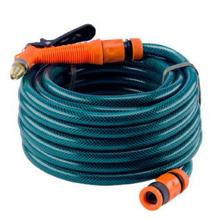 Mangueira Trançada 7/16 15m Engate+Hidropistola - Force Line