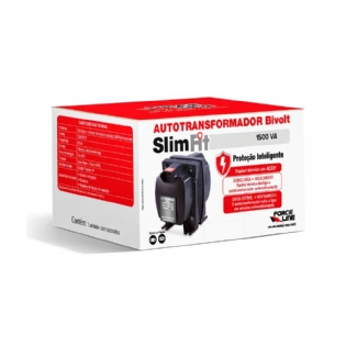 Autotransformador Slim Fit 1500Va 10A Bivolt Tripolar Force Line