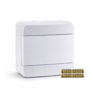 Quadro de Distribuição Com Barramento 4 Din Sobrepor Forceline