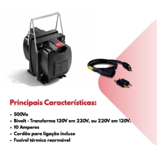 Autotransformador 500Va 127/220v 10A Force Line