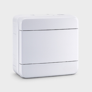 Quadro caixa distribuição elétrica para 4 disjuntores din sobrepor