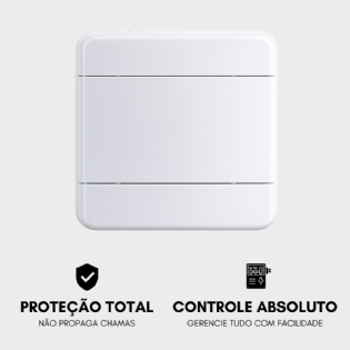 Quadro caixa distribuição elétrica para 8 disjuntores din sobrepor