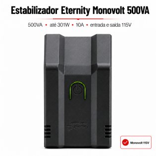 Estabilizador de energia 500VA para pc geladeira tv 110v