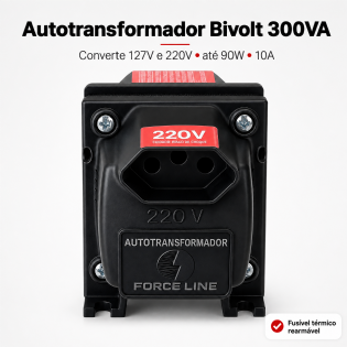 Transformador De Voltagem 300va Bivolt 127v/220v