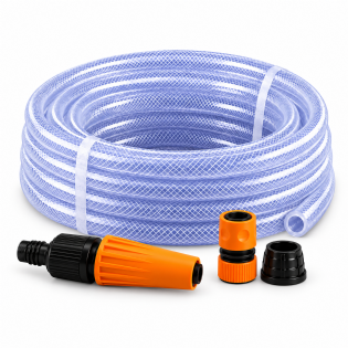 Mangueira Trançada 1/2" Transp 20M +Acess - Force Line
