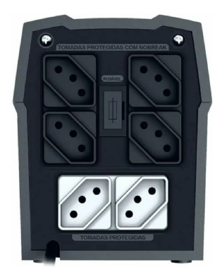 NOBREAK UPS MINI 600VA BIV/115V 4+2T