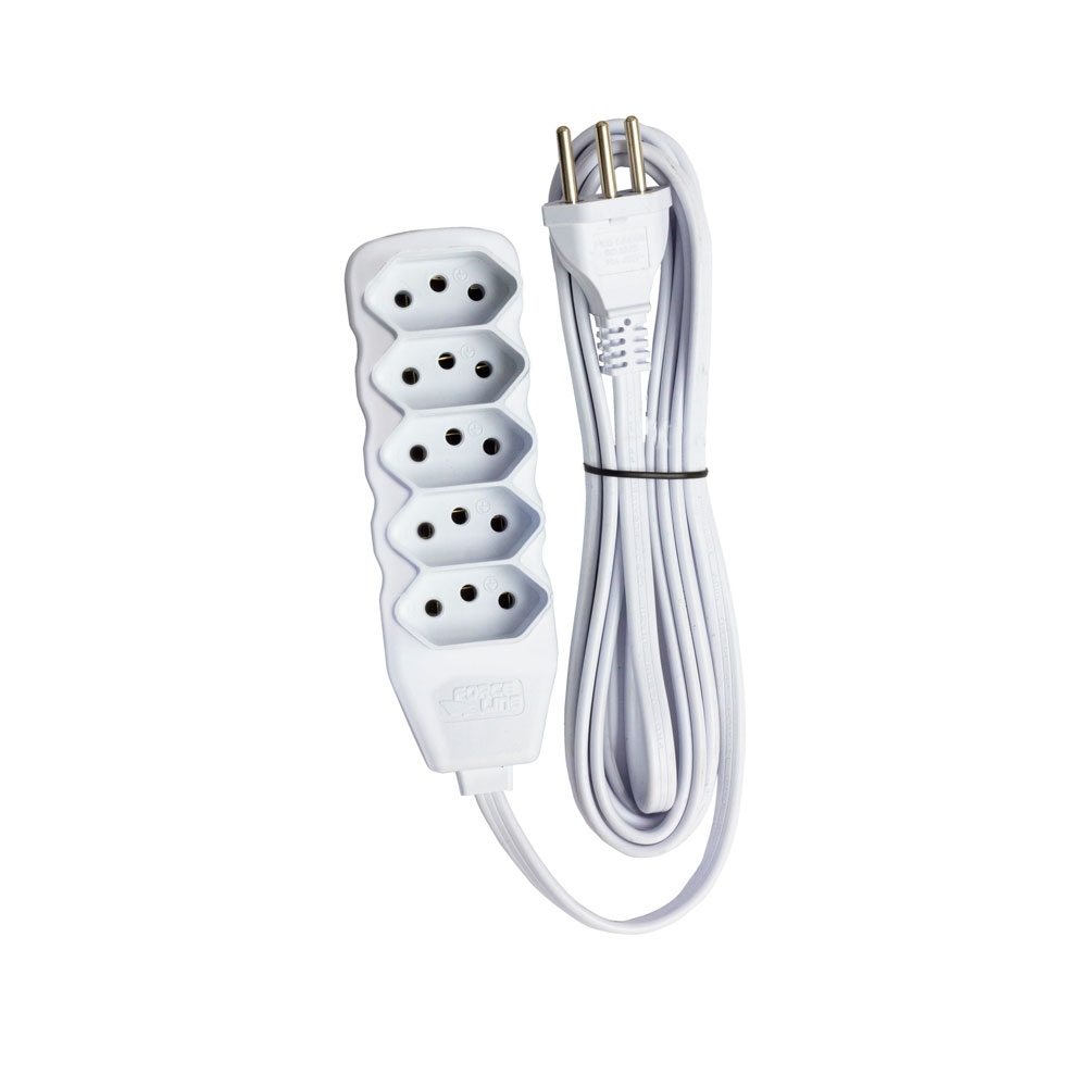 ユーラインFHT24EX-WW-K 10個入5箱50個 Extensão Tripolar Em Barra 3 Metros Br 5 Tom Forceline - Net Elétrica